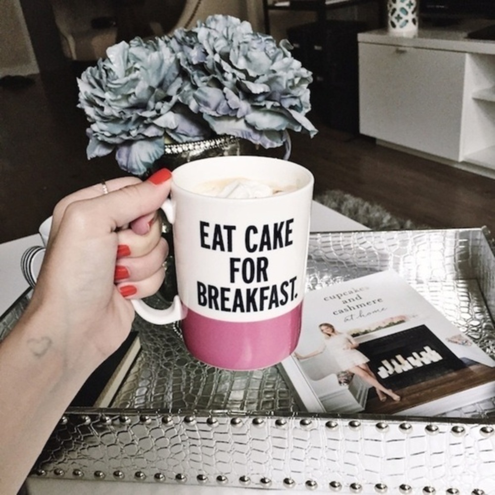 Kate Spade Eat Cake For Breakfast mug